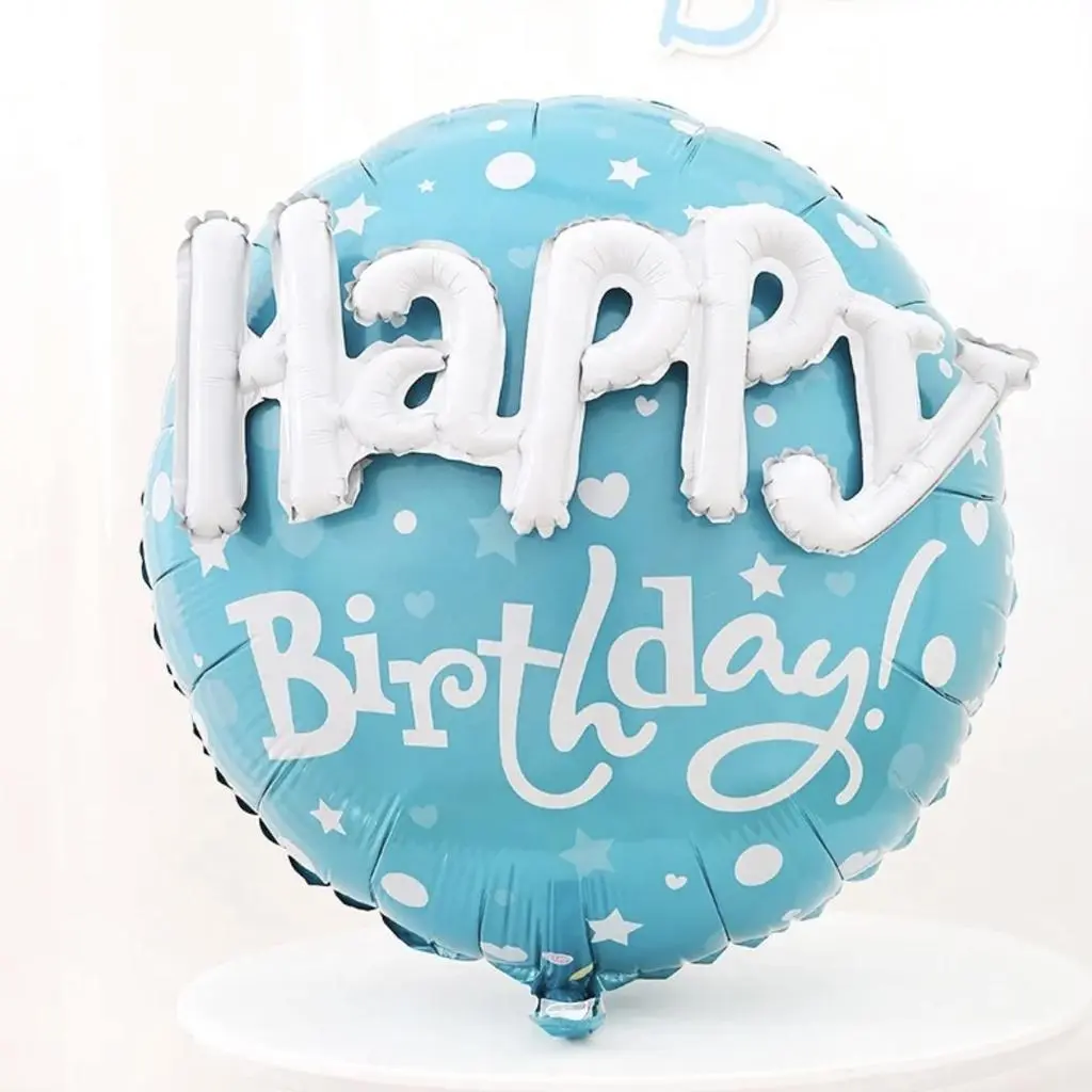 Sky Blue Happy Birthday